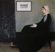 James Abbott Mcneill Whistler, arrangemang i gratt och svart nr 1 konstnarens moder